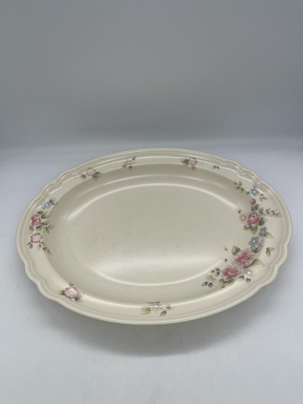 Pfaltzgraff Tea Rose Platter 14.5” x 11” USA